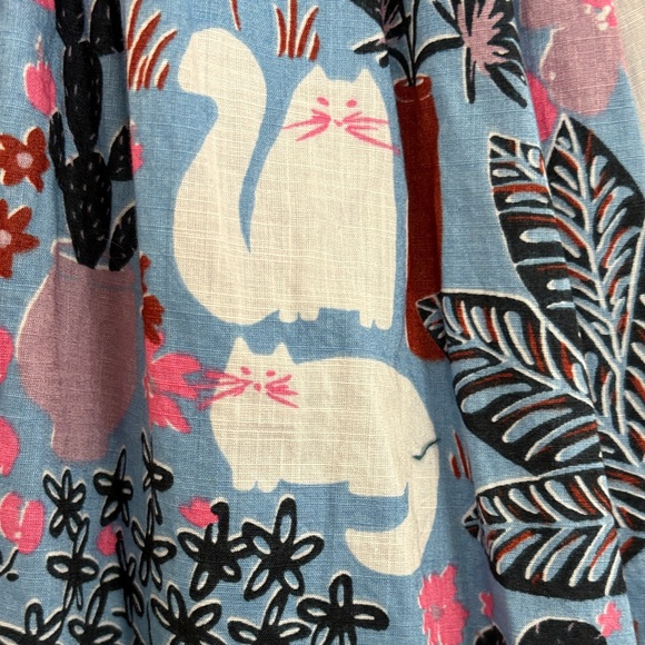 Kate Spade Floral Midi Dress in Blue and Pink - Picture 4 of 7